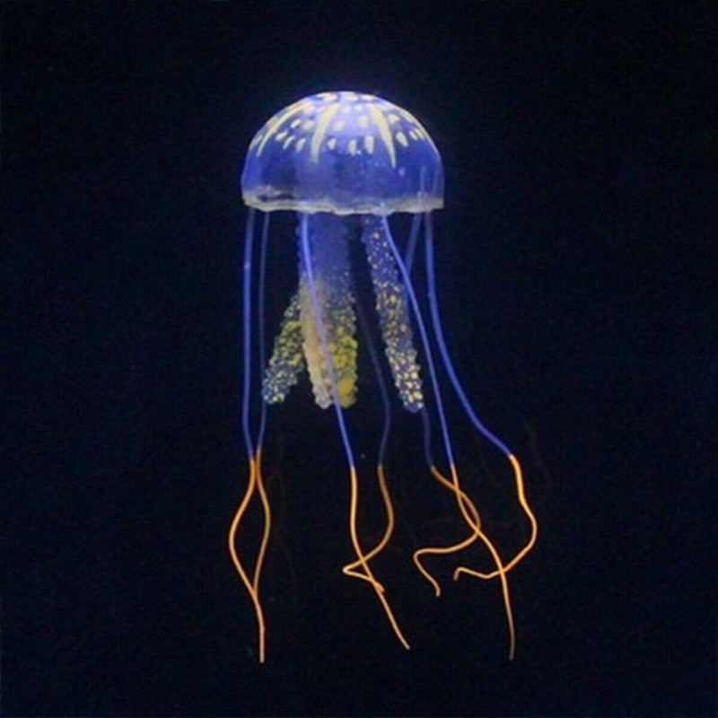 Glowing Effect Jellyfish Ornament For Aquarium