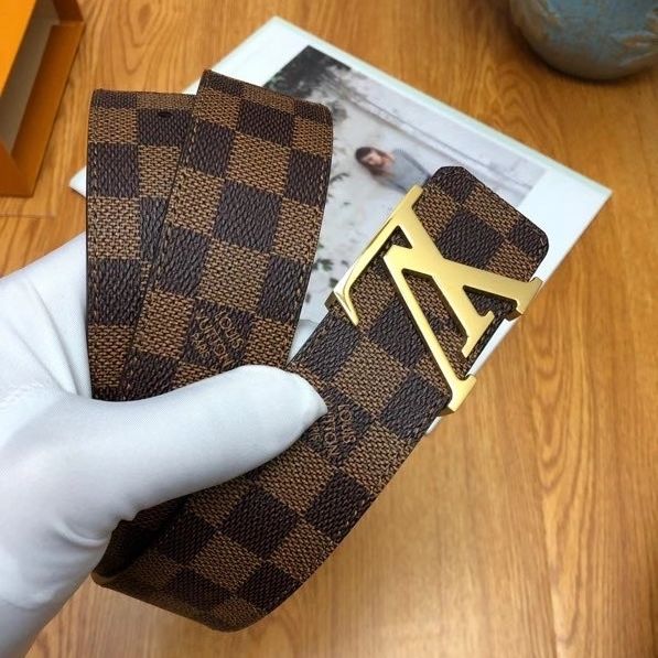 MONOGRAM STYLE LEATHER BELT AMAZING