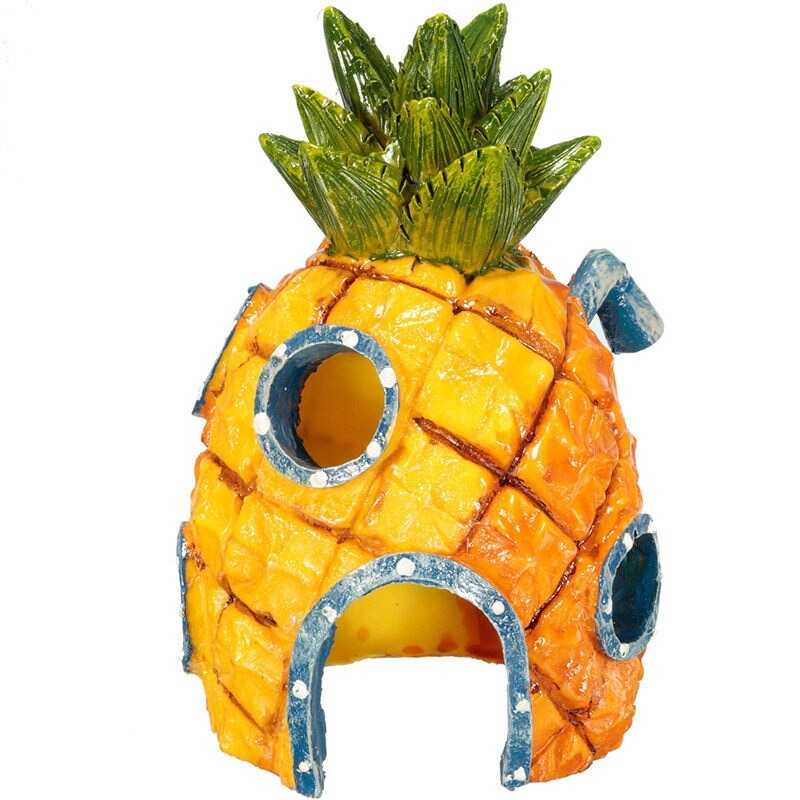Vivid Cute Pineapple Simulations Ornament For Aquarium