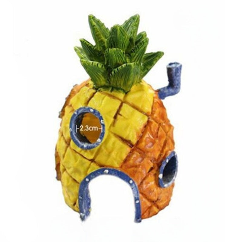 Vivid Cute Pineapple Simulations Ornament For Aquarium