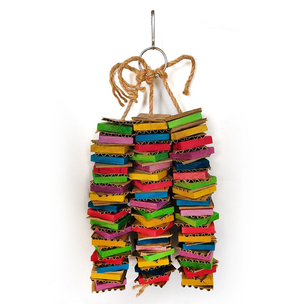 Colorful Wooden Chewing Toy For Bird