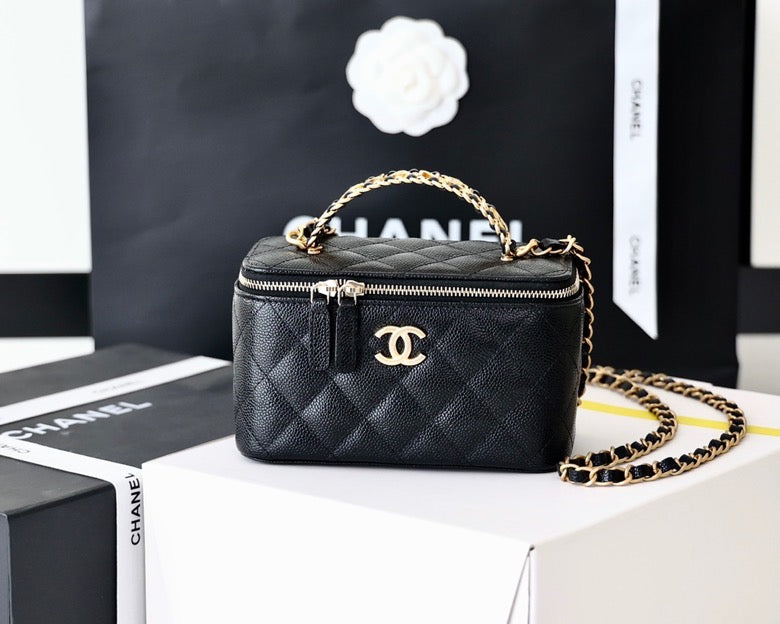 CHA Small Vanity Case Black For Women 0425031912