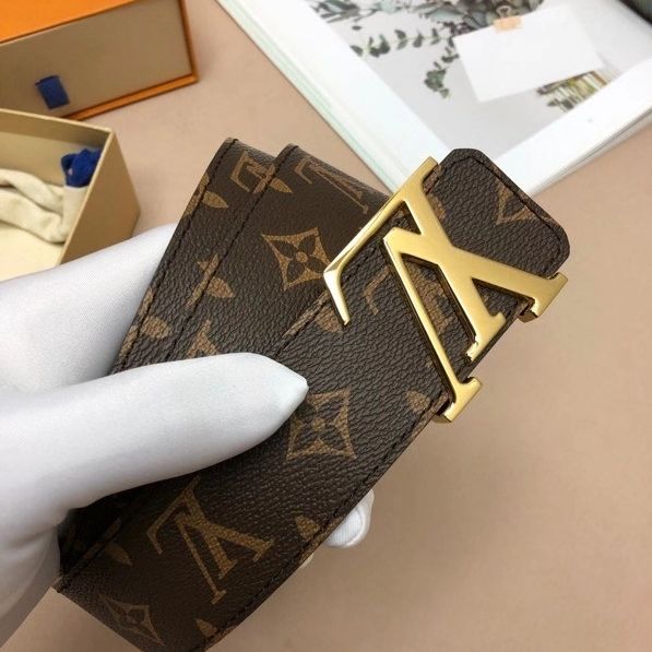 MONOGRAM STYLE LEATHER BELT AMAZING