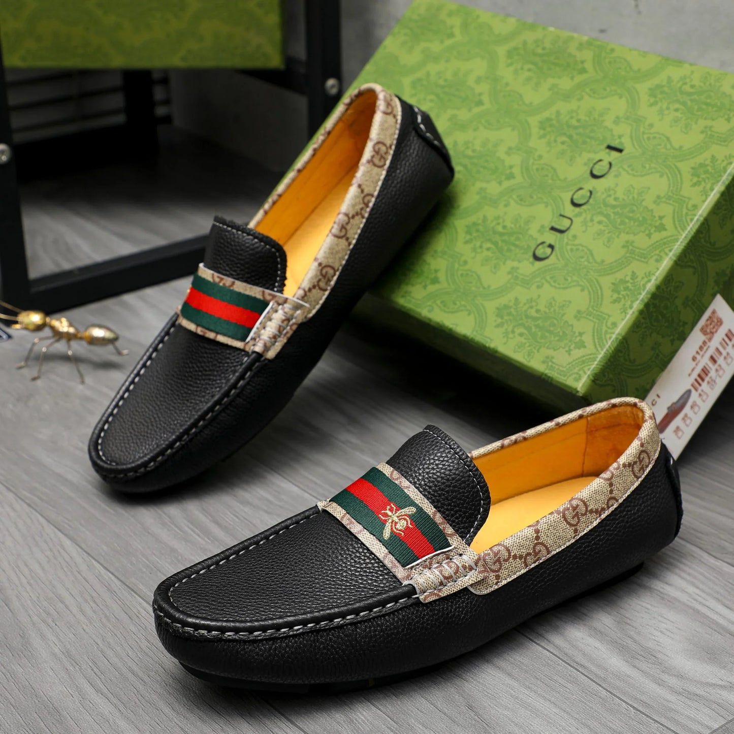 Trendy classic printed men's casual loafers 1024040114