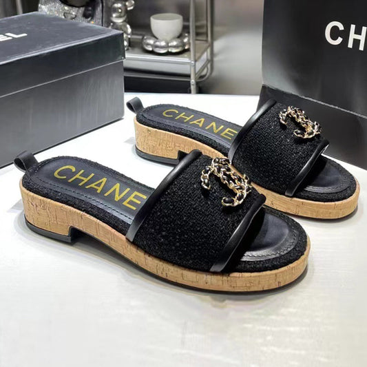 Fashion and versatile chain clogs flats PD1023071719