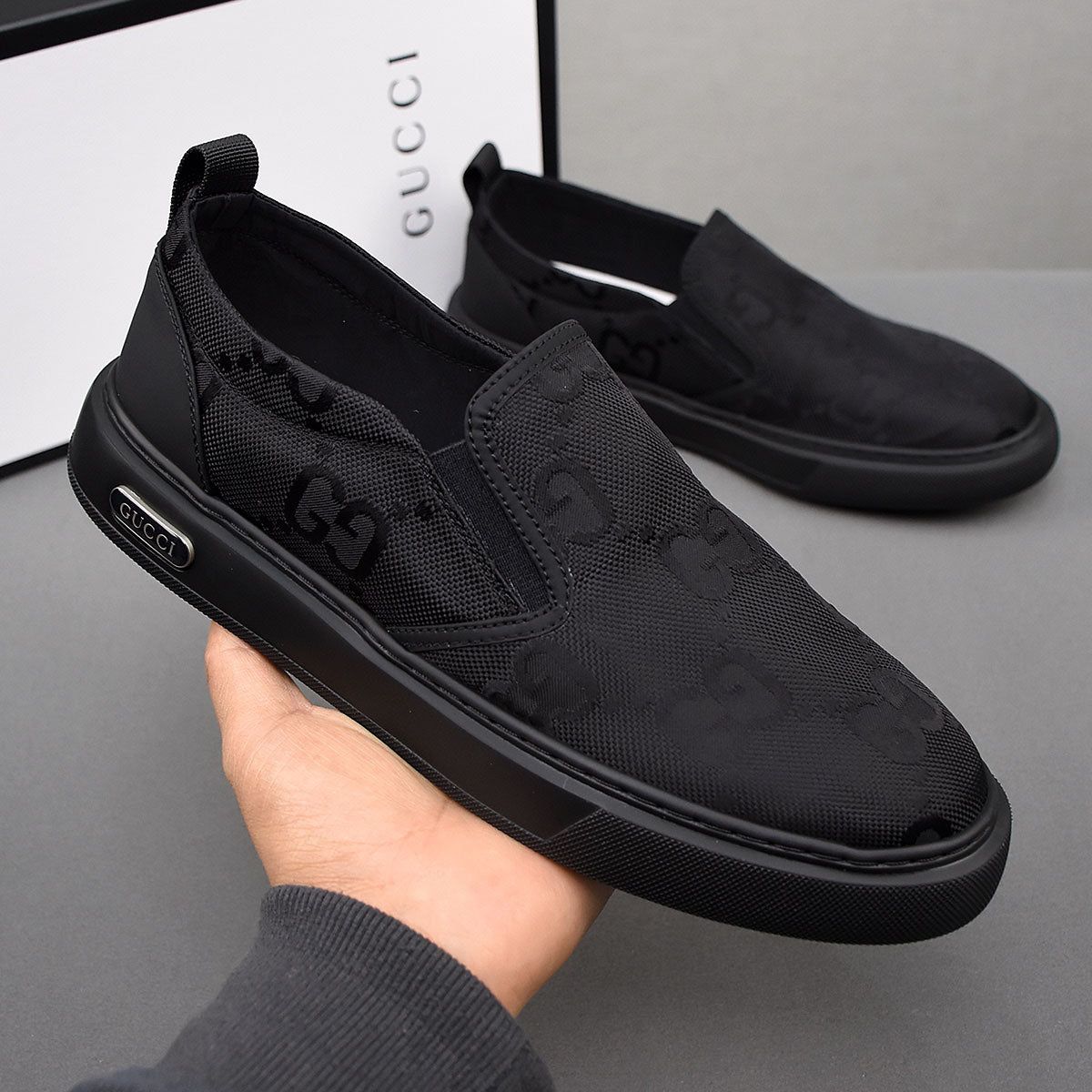 New Classic G Logo Canvas Casual Fashion Slip-on Shoes XC0424040801