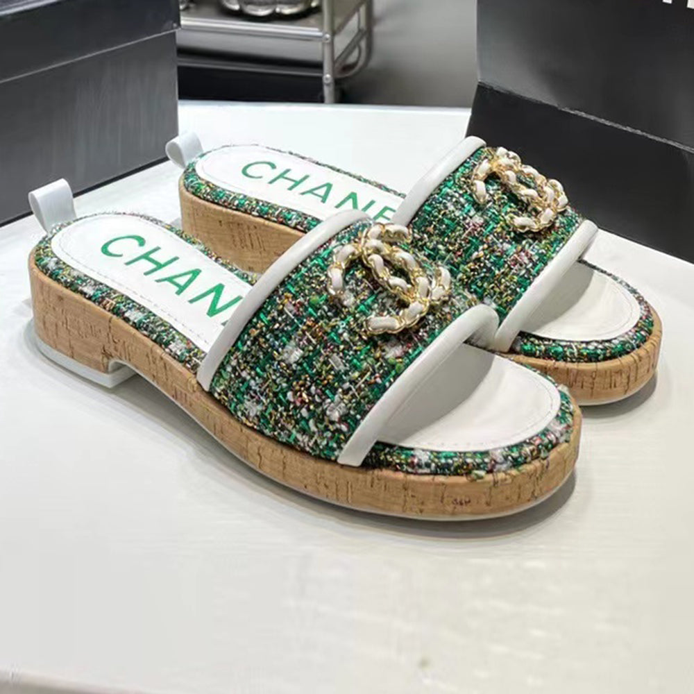 Fashion and versatile chain clogs flats PD1023071719