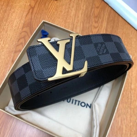 MONOGRAM STYLE LEATHER BELT AMAZING
