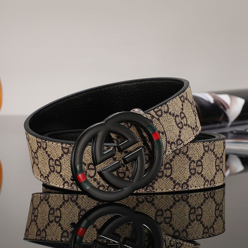 New belt men's smooth buckle casual all-match jeans belt