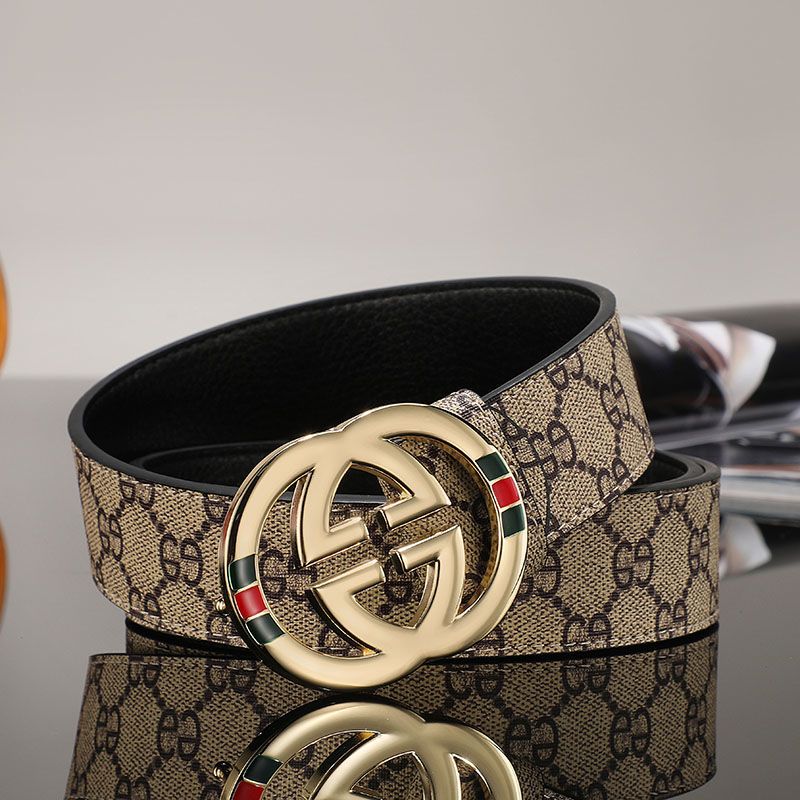 New belt men's smooth buckle casual all-match jeans belt