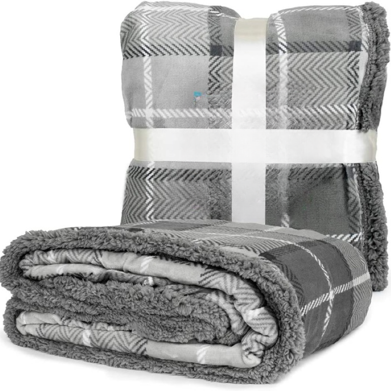 Sherpa Fleece Pet Waterproof Blanket for Bed, Couch, Sofa