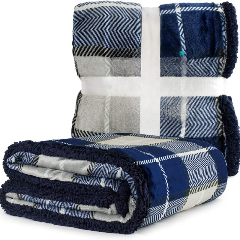 Sherpa Fleece Pet Waterproof Blanket for Bed, Couch, Sofa
