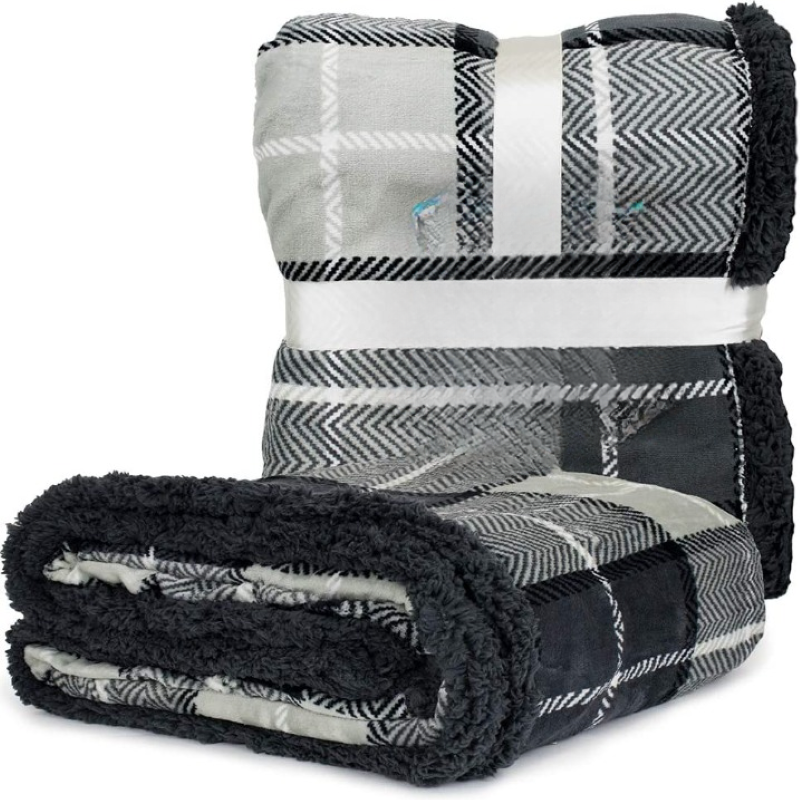 Sherpa Fleece Pet Waterproof Blanket for Bed, Couch, Sofa