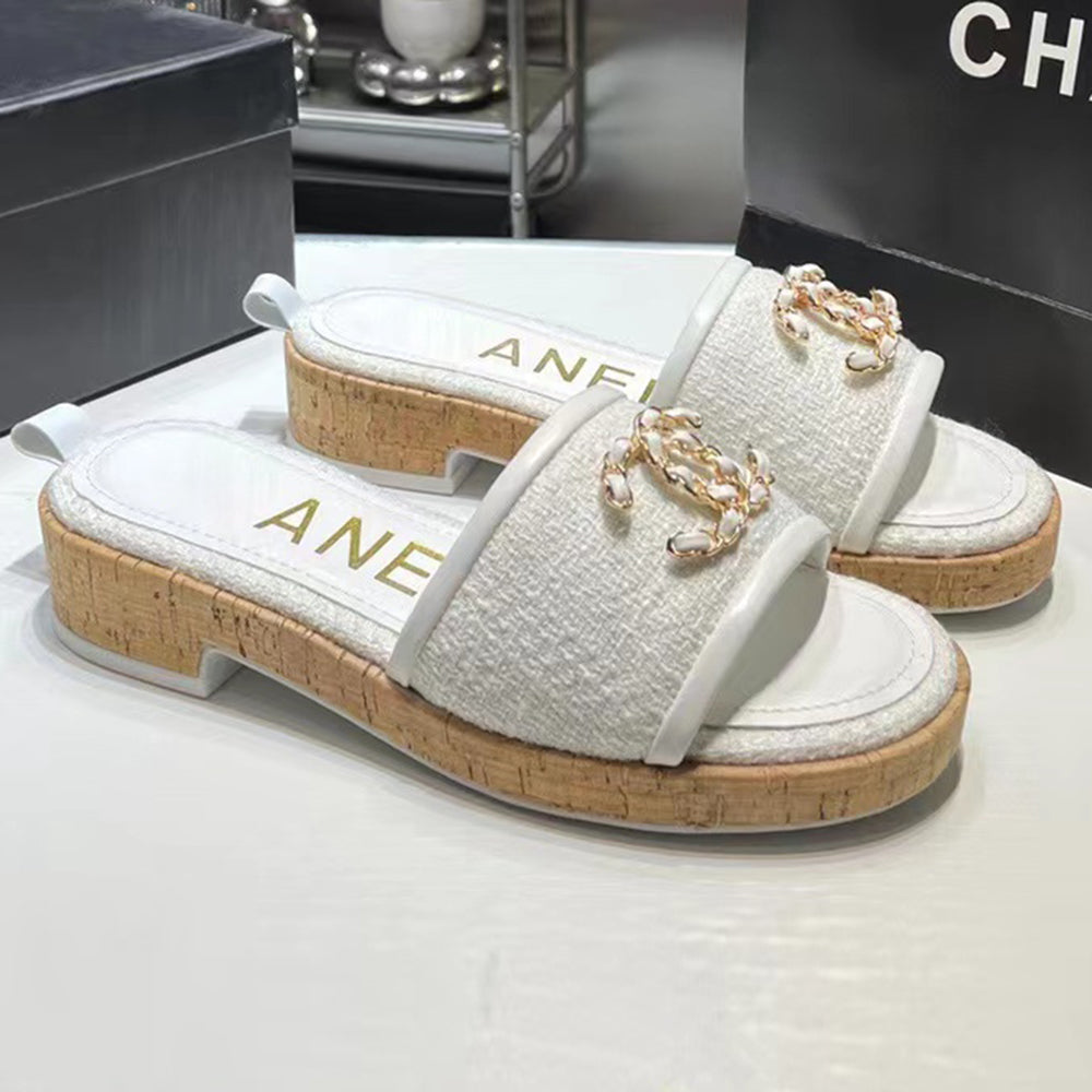 Fashion and versatile chain clogs flats PD1023071719