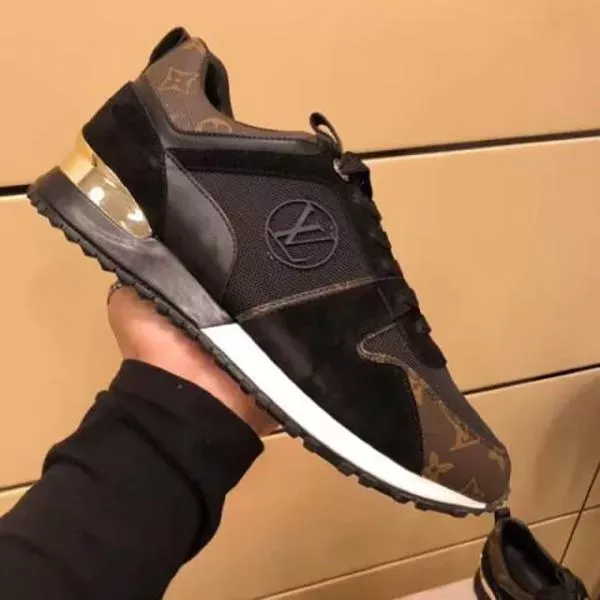 Men's luxury brown and black double color matching rubber sole casual shoes