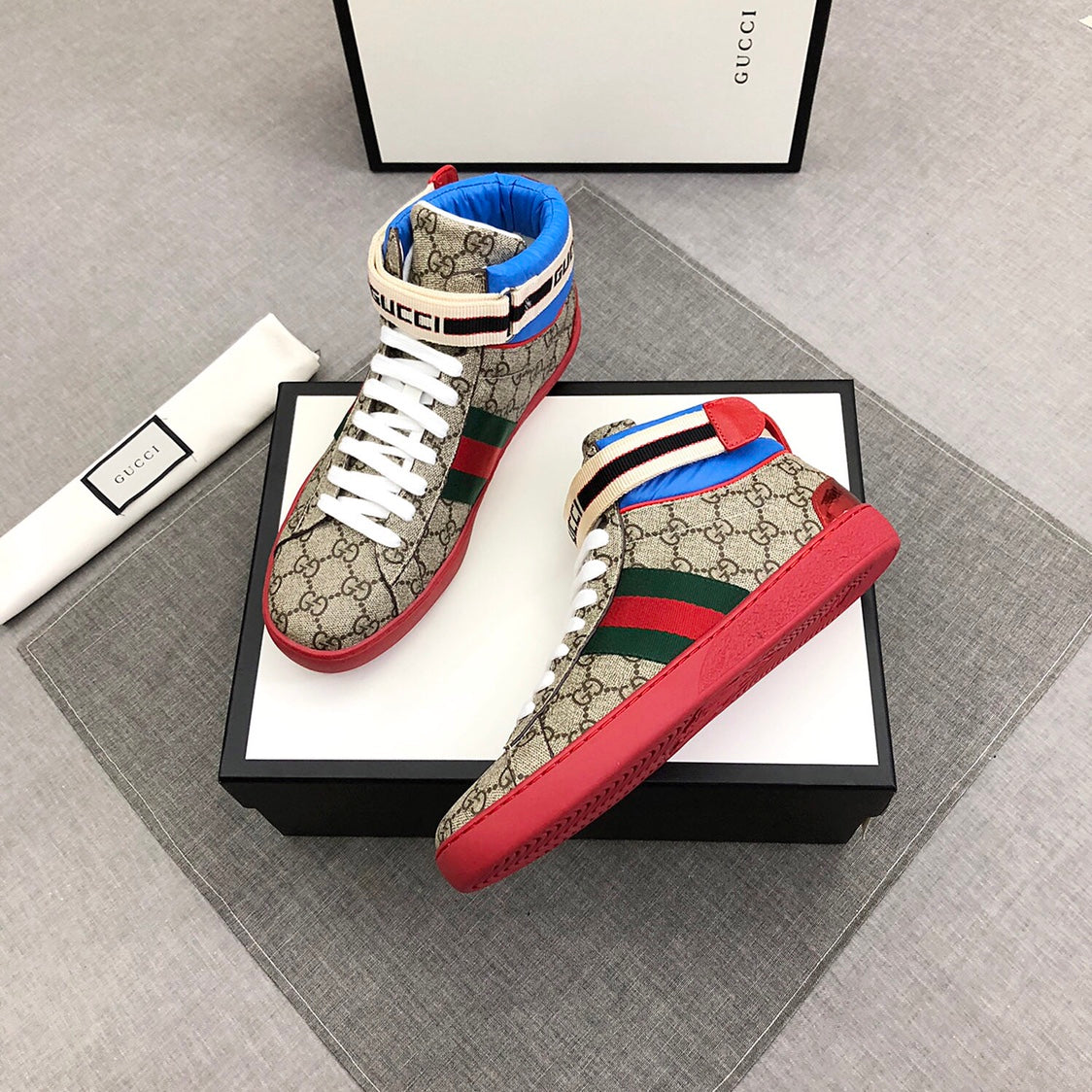 Luxury 2G Retro High Top Casual Shoes 0424082605