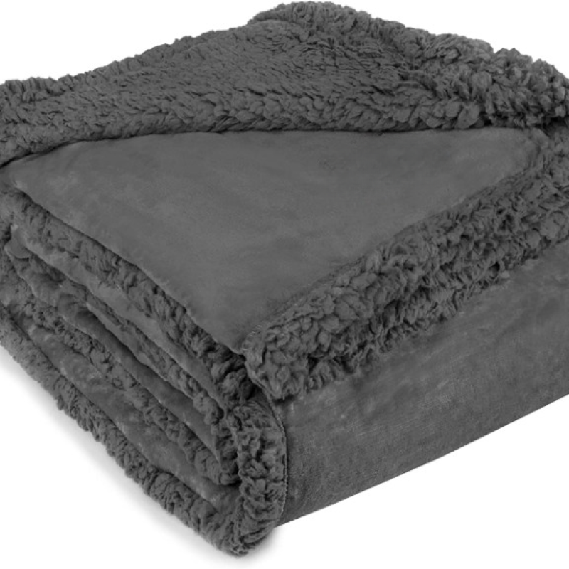 Waterproof Super Soft Washable Microfiber Fleece Sherpa Pet Blanket