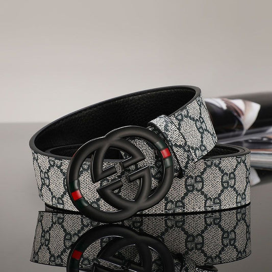 New belt men's smooth buckle casual all-match jeans belt