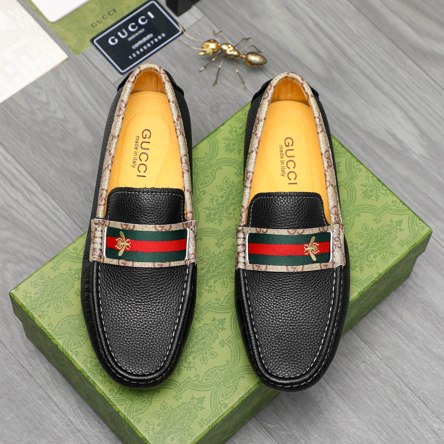 Trendy classic printed men's casual loafers 1024040114