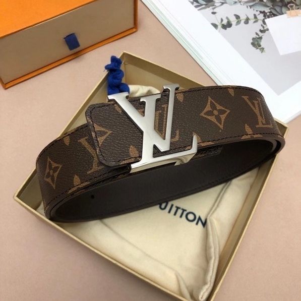 MONOGRAM STYLE LEATHER BELT AMAZING