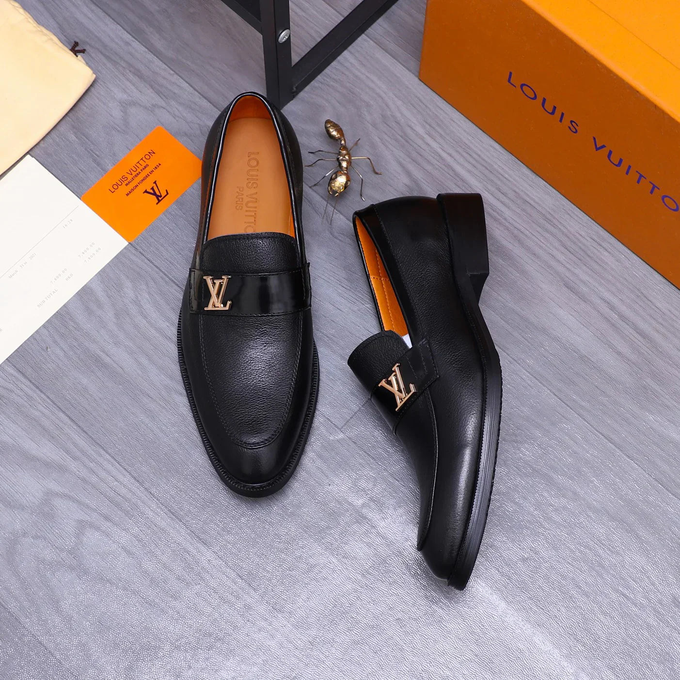 Luxury classic versatile men's leather shoes 1024073102