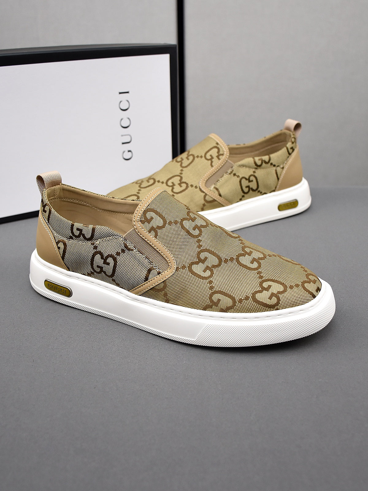 New Classic G Logo Canvas Casual Fashion Slip-on Shoes XC0424040801