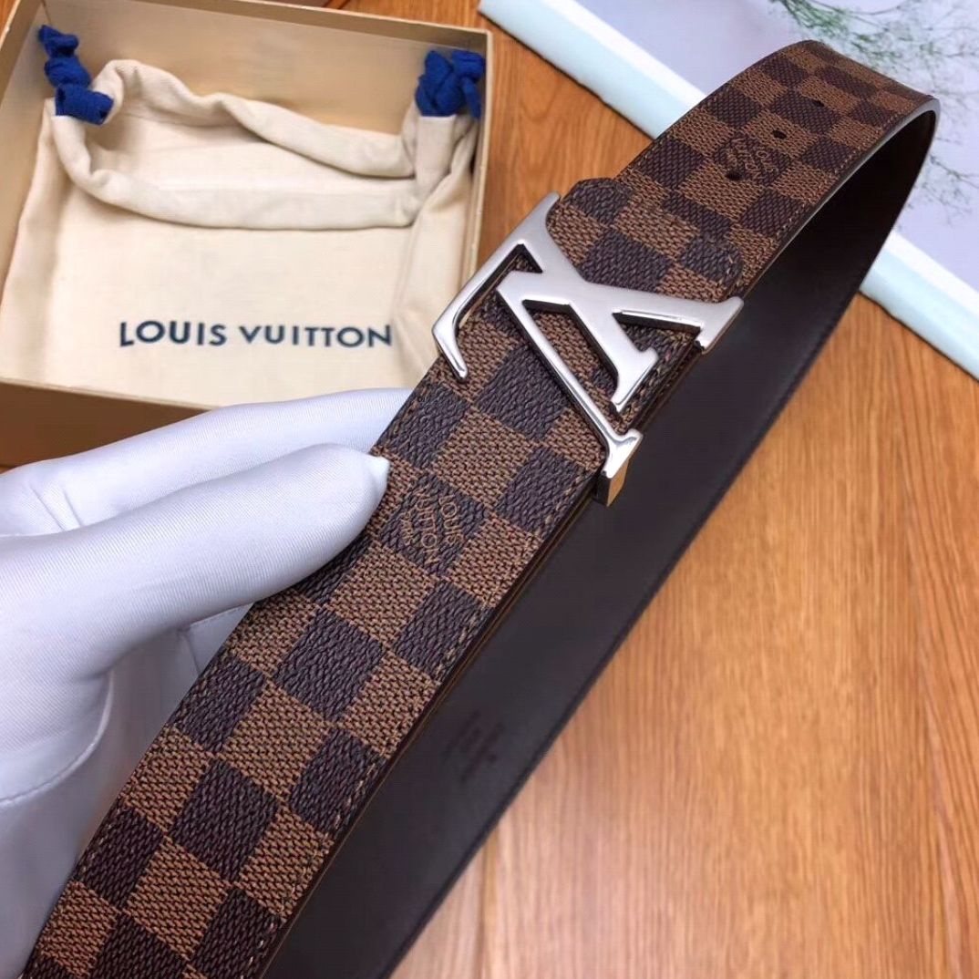 MONOGRAM STYLE LEATHER BELT AMAZING
