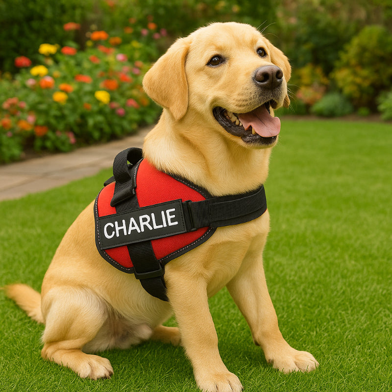 Personalized No Pull Dog Harness With Name And Number