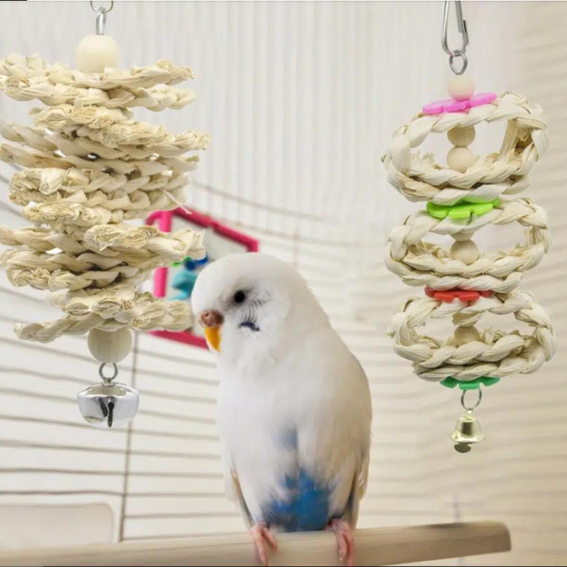 7 Pieces Wood Bird Toys