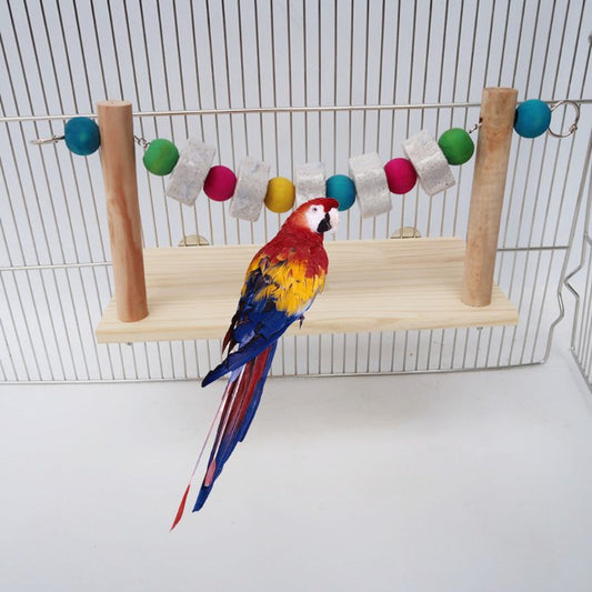 Wood Stand Platform For Pet Birds