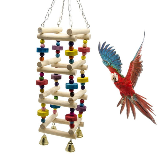 Wooden Bird Swing Ladder Toy