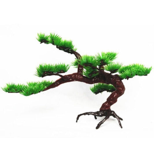 Pine Tree Plastic Ornament For Aquarium
