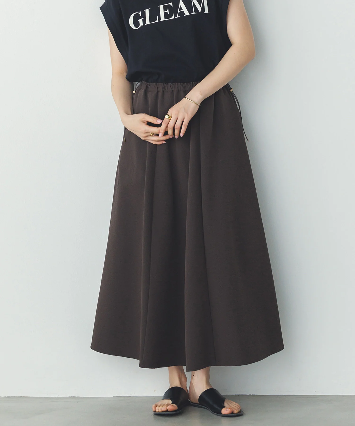 撥水 フレアスカート
