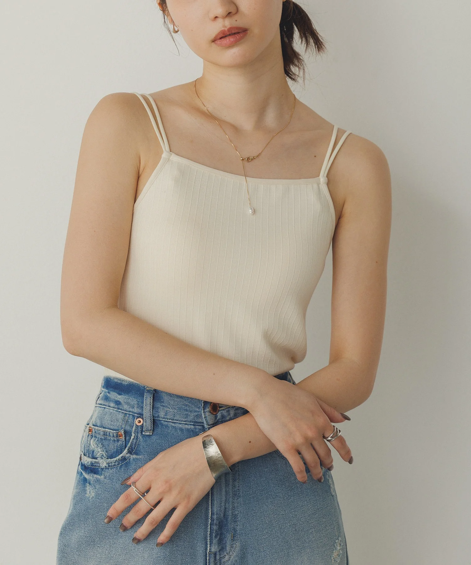 【WEB限定/別注】カップ付き キャミソール