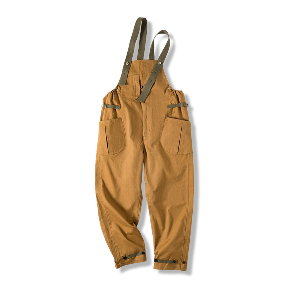アメリカンヴィンテージ　ストレッチストレートオーバーオール