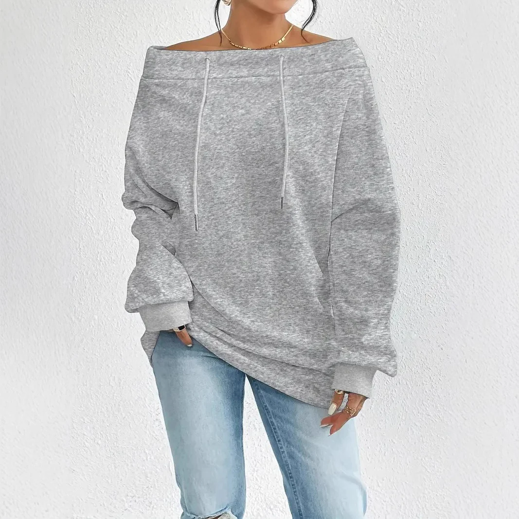 New Sexy Loose Top Sweatshirt For Women