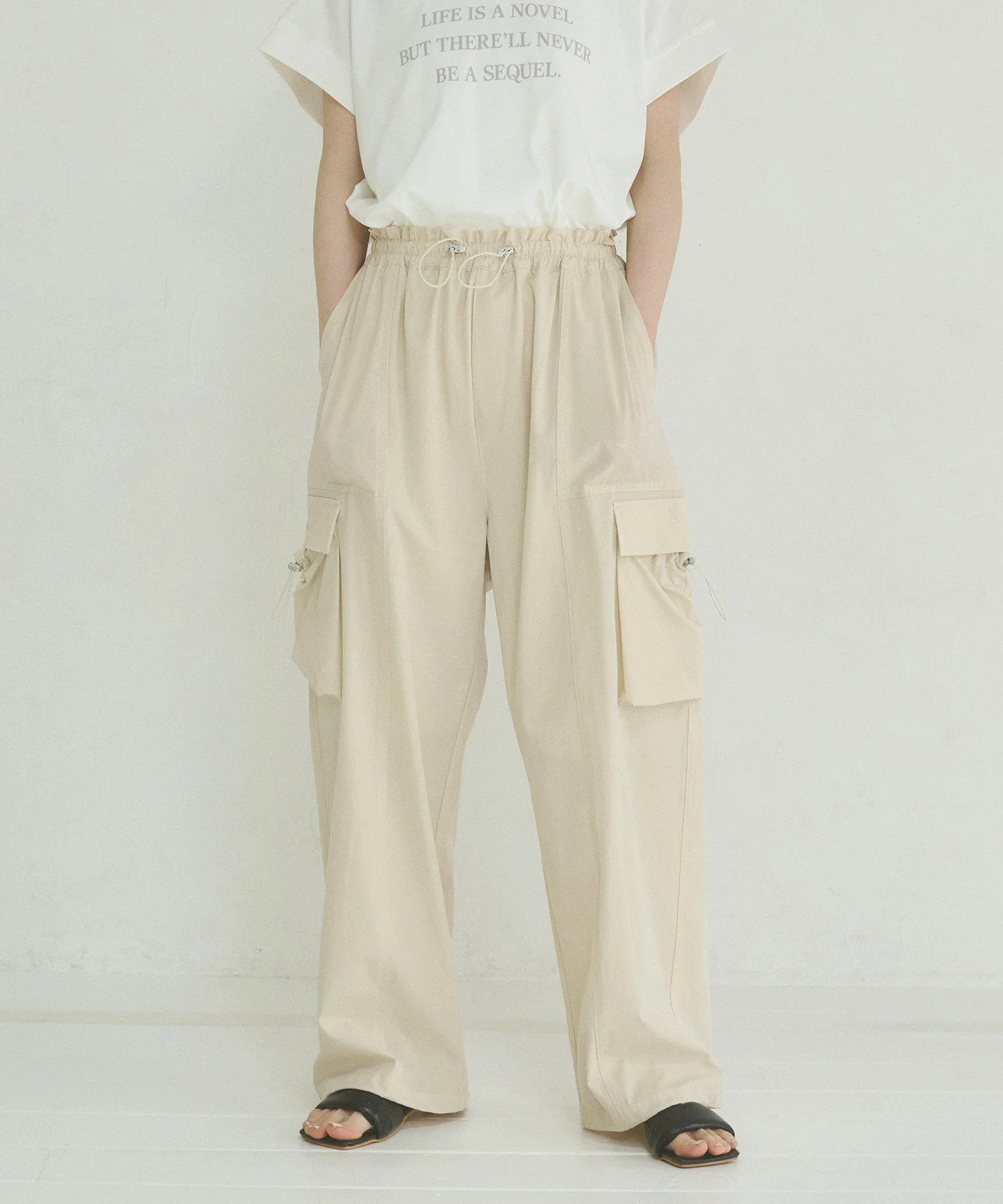 【接触冷感】パラシュートパンツ