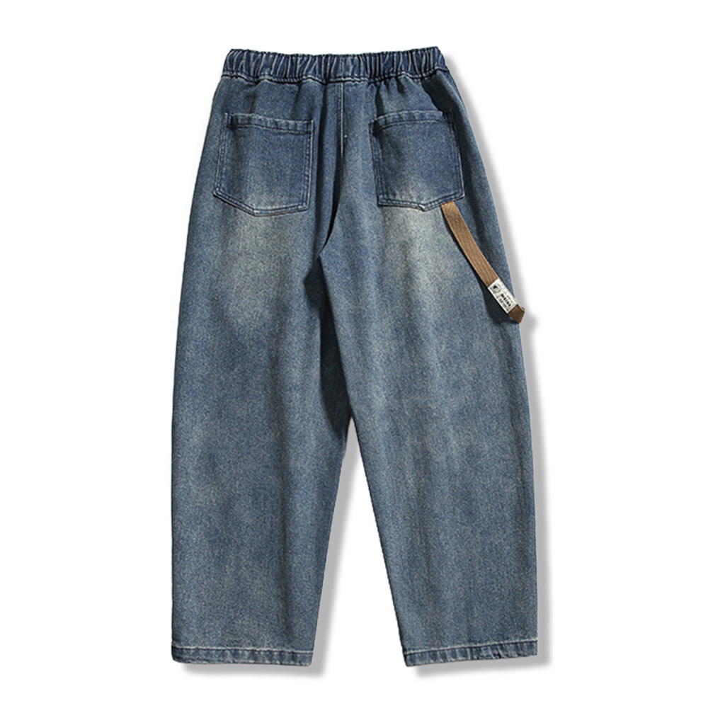アメリカンヴィンテージ風　ワークテイストデニムバルーンシルエットパンツ