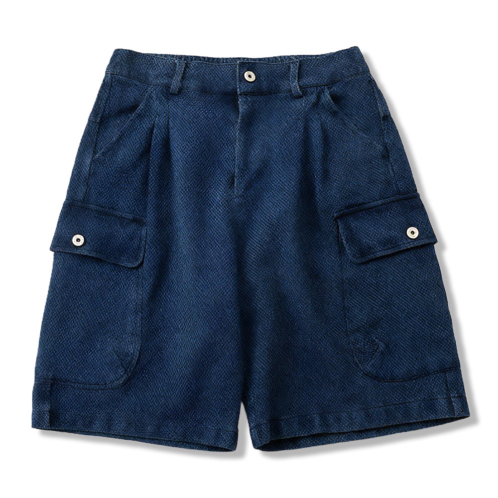 藍染こめつぶおりワークショーツ