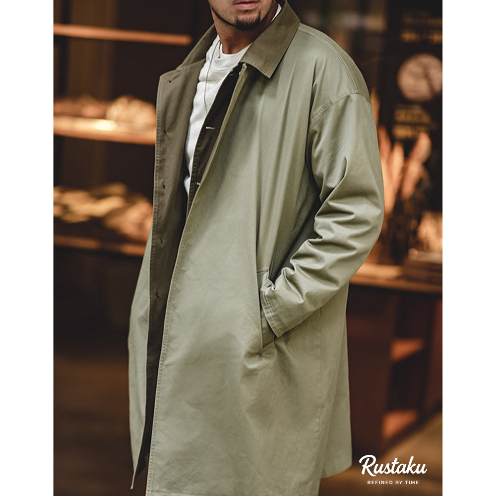 配色バルマカーンコート